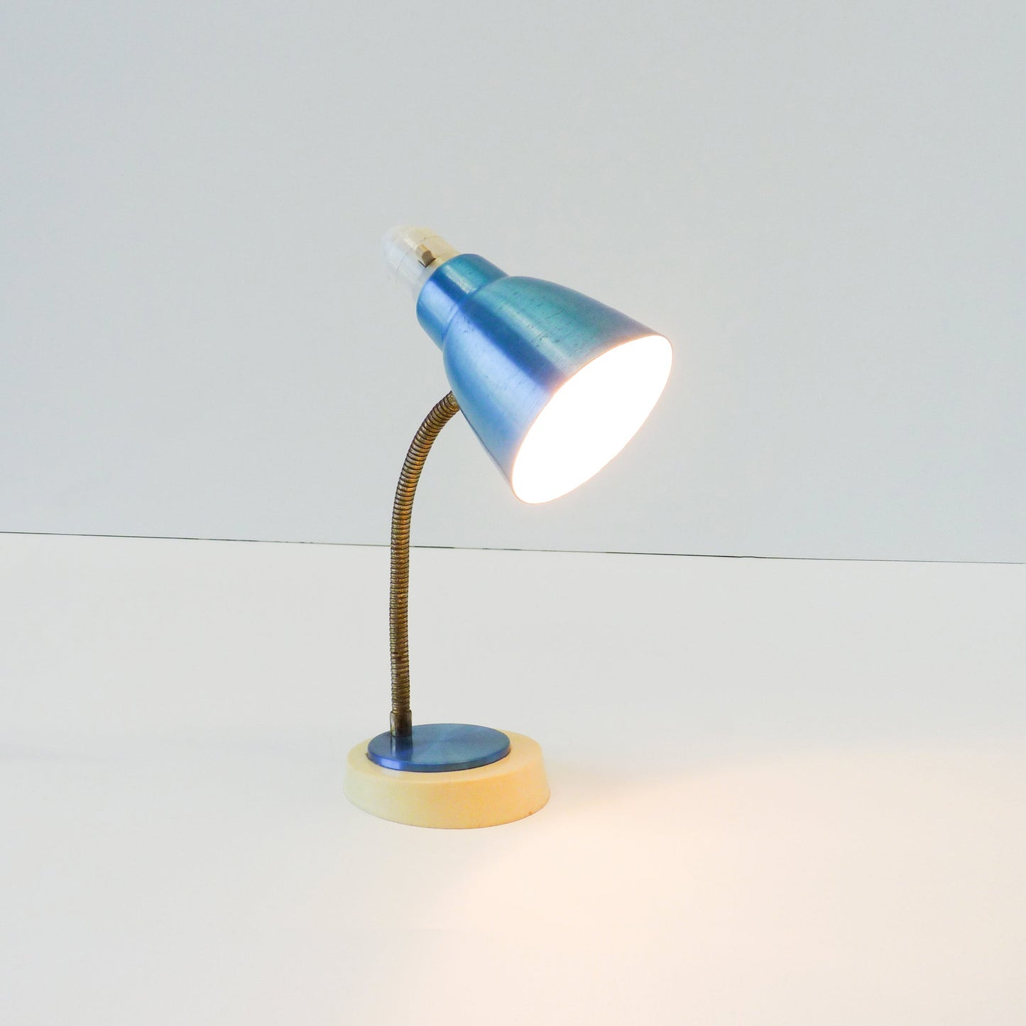 Blue Metal Desk Lamp