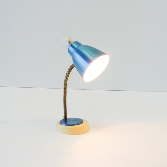 Blue Metal Desk Lamp