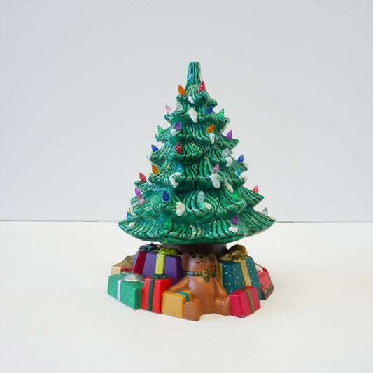 Retro Ceramic Christmas Tree Lamp