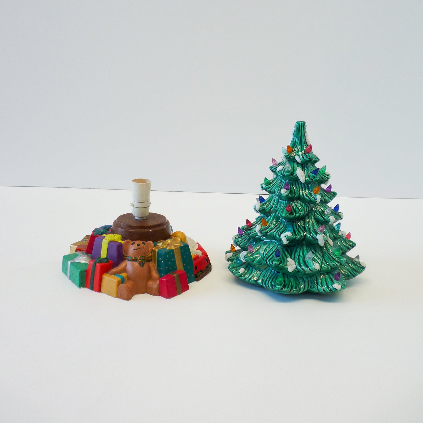 Retro Ceramic Christmas Tree Lamp