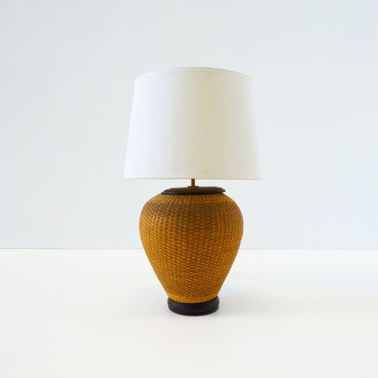 Round Rattan Lamp