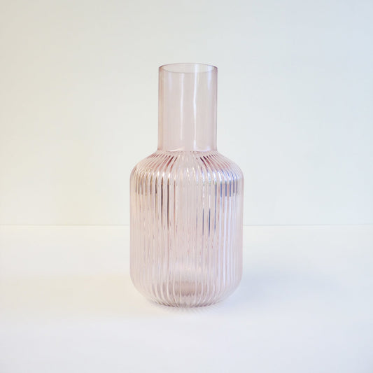 Pink Fluted Vase
