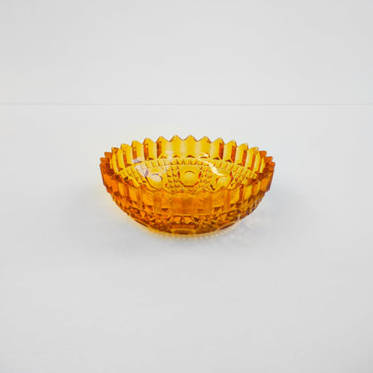 Vintage Amber Glass Dish