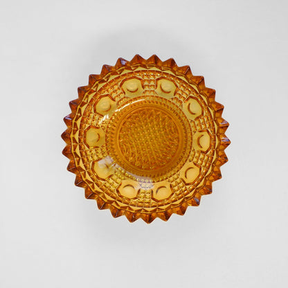 Vintage Amber Glass Dish