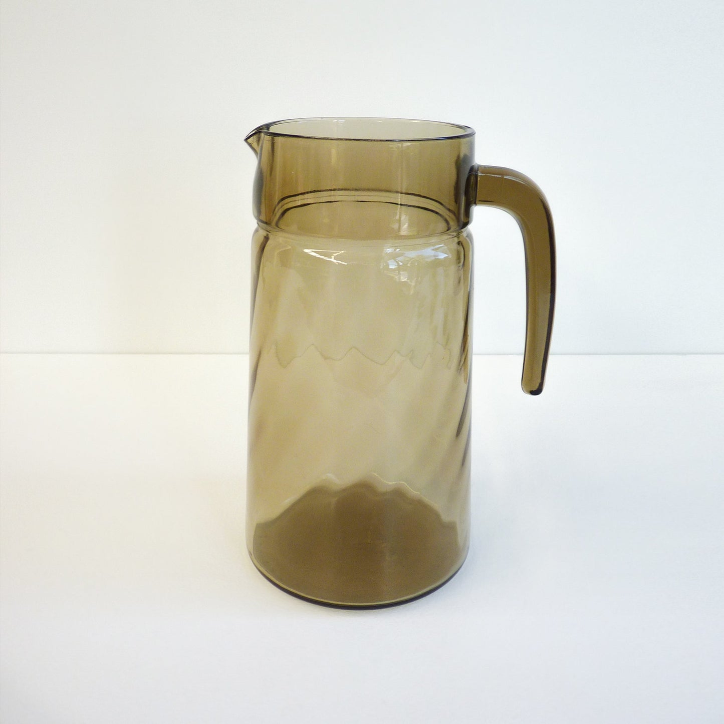 Smoky Grey Glass & Jug Set