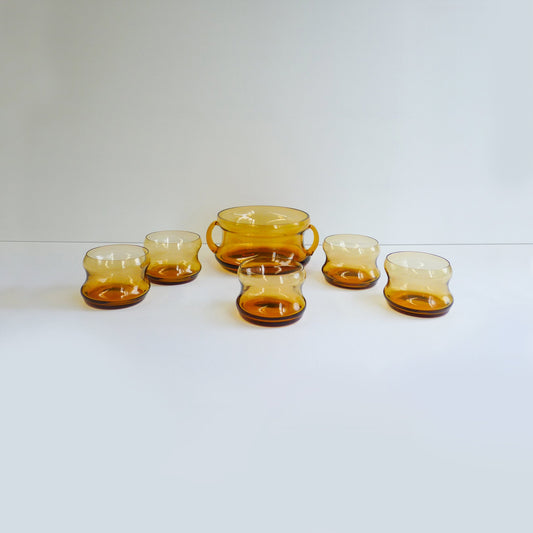 Amber Dessert Bowl Set