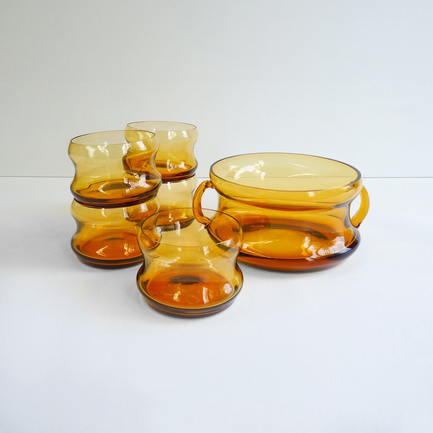Amber Dessert Bowl Set
