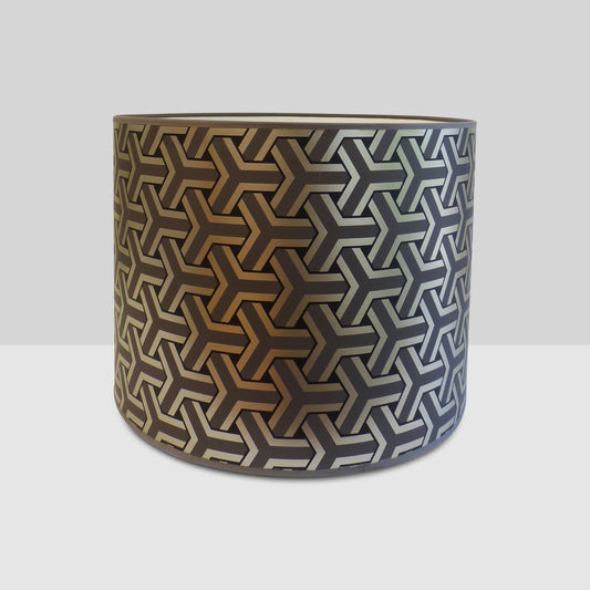 Modern Silver / Black Lamp Shade