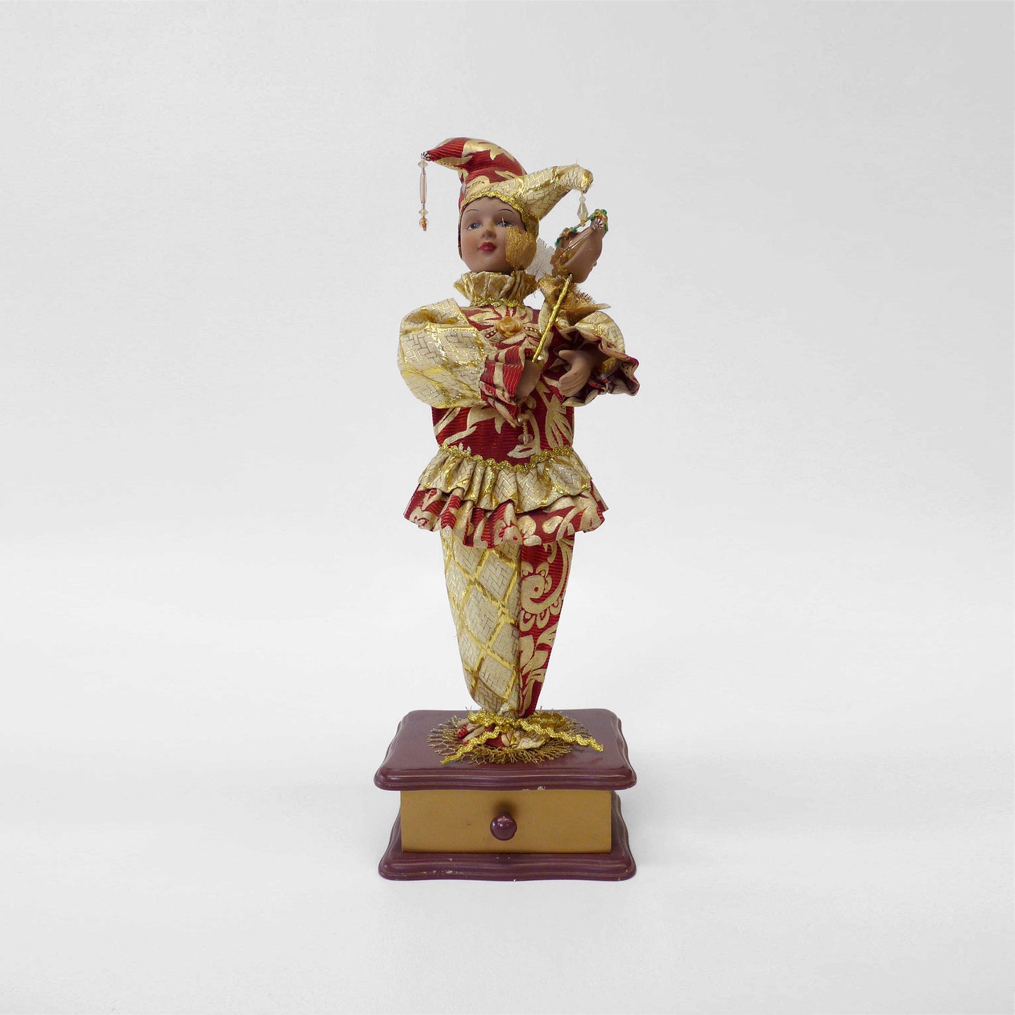 Jester Doll on Timber Base