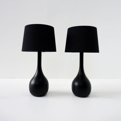 Black Teardrop Lamp