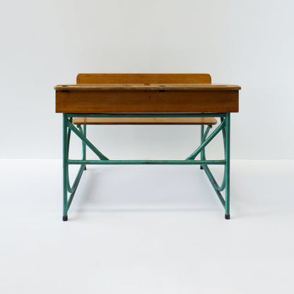 Vintage 2-Seater School Desk