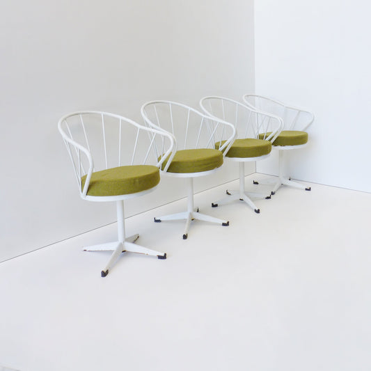 Retro Swivel Chair Set